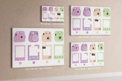 Quadro em cortiça Conjunto de câmeras