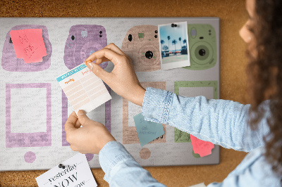 Quadro em cortiça Conjunto de câmeras