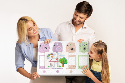 Quadro em cortiça Conjunto de câmeras