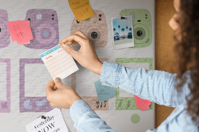 Quadro em cortiça Conjunto de câmeras