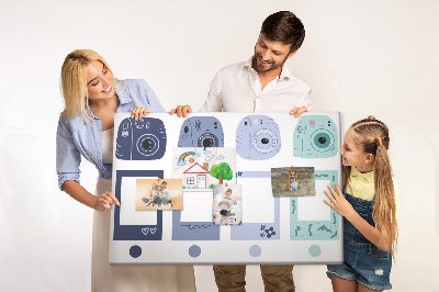 Painel em cortiça Molduras Polaroid