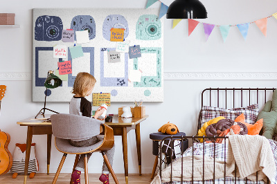 Painel em cortiça Molduras Polaroid