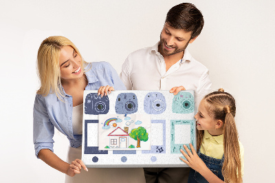 Painel em cortiça Molduras Polaroid