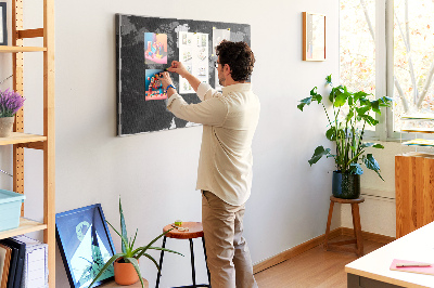 Quadro em cortiça Mapa preto preciso