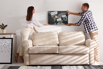 Quadro em cortiça Mapa preto preciso