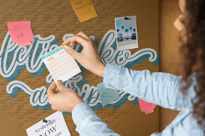 Quadro de aviso de cortiça Vamos fazer uma viagem