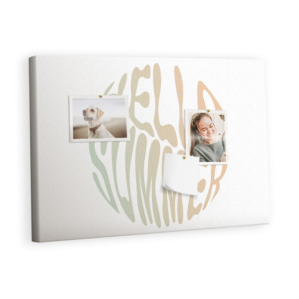 Painel em cortiça Olá verão