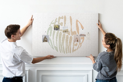 Painel em cortiça Olá verão