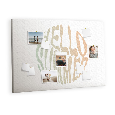 Painel em cortiça Olá verão