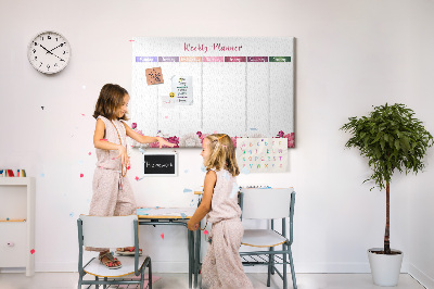 Quadro em cortiça Planejador floral