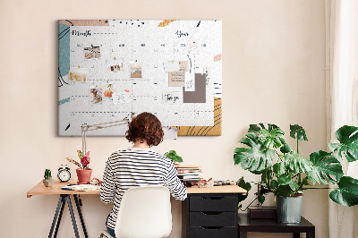 Painel em cortiça Organizador de negócios