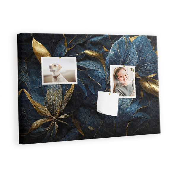 Quadro de aviso de cortiça Flores decorativas