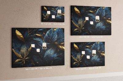 Quadro de aviso de cortiça Flores decorativas