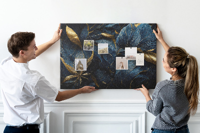 Quadro de aviso de cortiça Flores decorativas