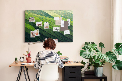 Quadro em cortiça Abstração de campo