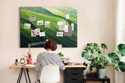 Quadro em cortiça Abstração de campo