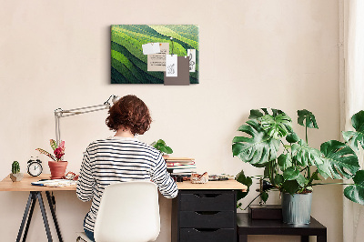 Quadro em cortiça Abstração de campo