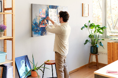 Quadro de aviso de cortiça Padrão de mármore