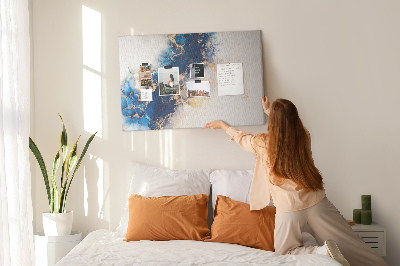 Quadro de aviso de cortiça Padrão de mármore