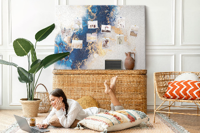 Quadro de aviso de cortiça Padrão de mármore