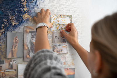 Quadro de aviso de cortiça Padrão de mármore