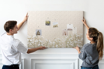 Quadro em cortiça Flores desabrochando