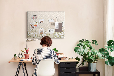 Quadro em cortiça Flores desabrochando