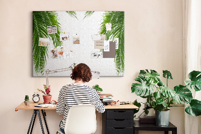 Painel em cortiça Natureza de folhas de palmeira