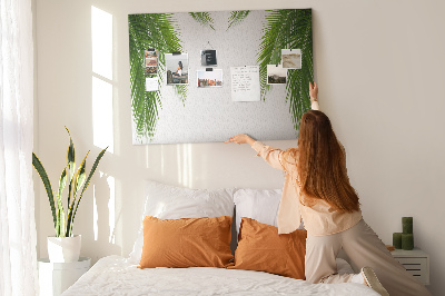 Painel em cortiça Natureza de folhas de palmeira