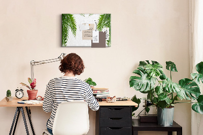 Painel em cortiça Natureza de folhas de palmeira