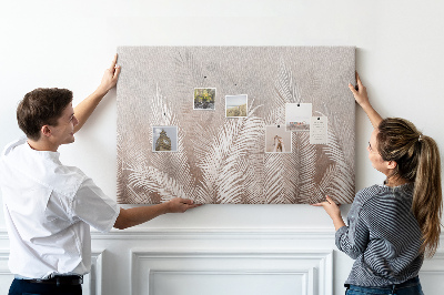 Painel em cortiça Folhas tropicais