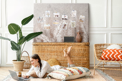 Painel em cortiça Folhas tropicais