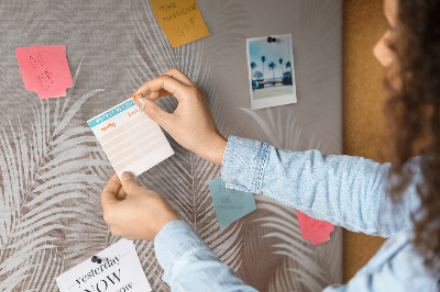 Painel em cortiça Folhas tropicais