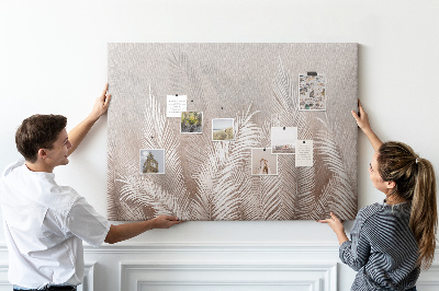 Painel em cortiça Folhas tropicais