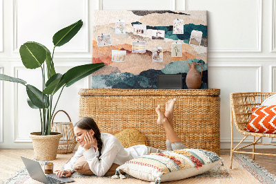 Quadro em cortiça Paisagem abstrata