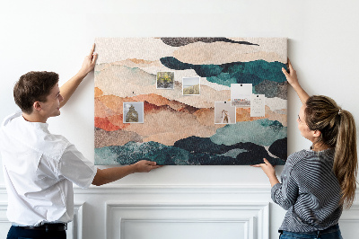 Quadro em cortiça Paisagem abstrata