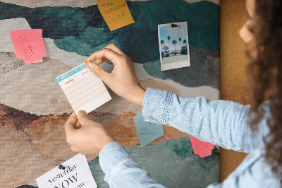 Quadro em cortiça Paisagem abstrata