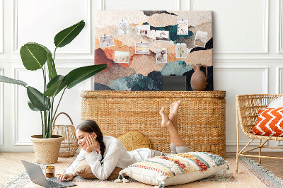 Quadro de aviso de cortiça Arte paisagística