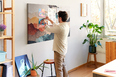 Quadro de aviso de cortiça Arte paisagística