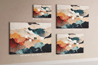 Quadro de aviso de cortiça Arte paisagística