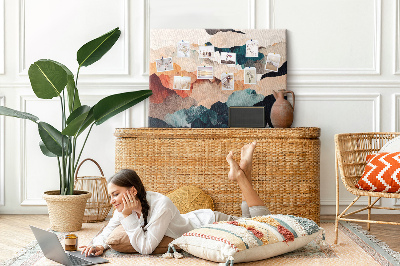 Quadro de aviso de cortiça Arte paisagística