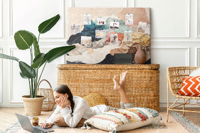 Painel em cortiça Paisagem abstrata