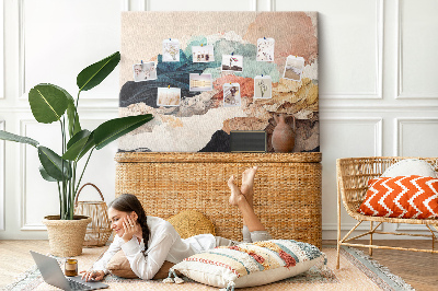 Painel em cortiça Paisagem abstrata