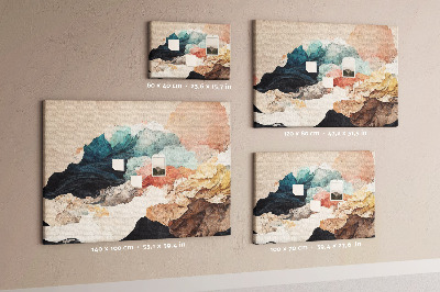 Painel em cortiça Paisagem abstrata