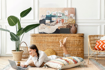 Painel em cortiça Paisagem abstrata