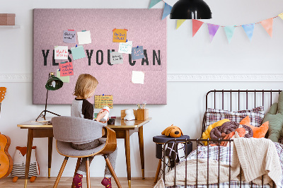 Quadro de aviso de cortiça Escreva se puder