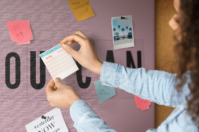 Quadro de aviso de cortiça Escreva se puder