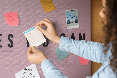 Quadro de aviso de cortiça Escreva se puder