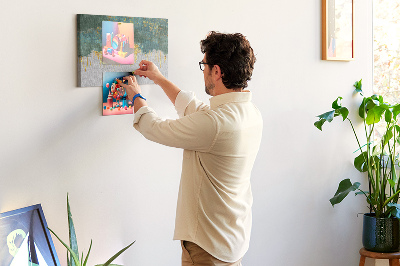 Painel em cortiça Padrão decorativo