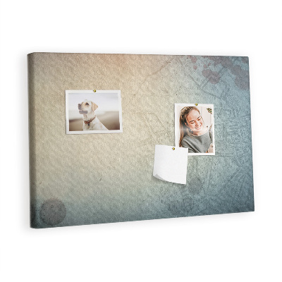 Quadro de aviso de cortiça História de crime vintage